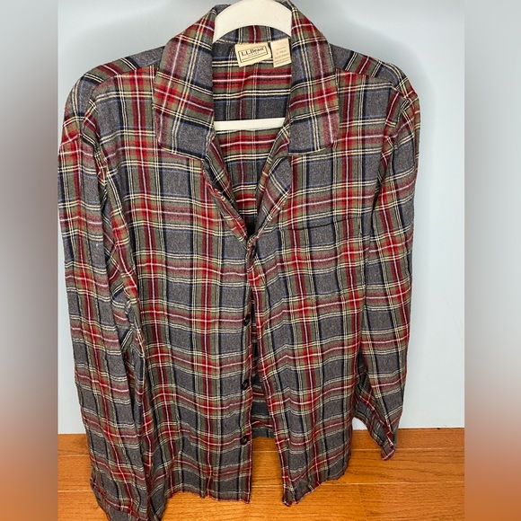 L.L. Bean Other - L.L. Bean flannel pajama button-up top. Size large.